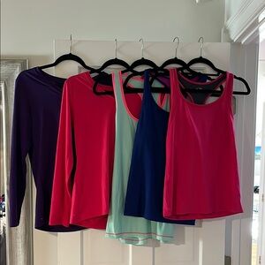 5 gently used workout shirts-smoke free home